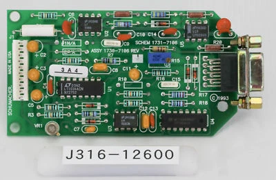 12600 SCHUMACHER CONJUNTO PCB, ESQUEMA 1731-7106 1730-7106 Foto 1 de 4