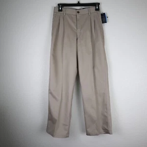 Nautica boys pants sz 12 regular khaki youth pleated pants nwt - Picture 1 of 11