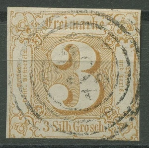 Thurn und Taxis 1862/64 3 Silbergroschen 31 gestempelt, kl. Fehler - Bild 1 von 1