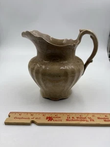 Antikes Knowles Taylor Knowles Milchkännchen weiß Granit Eisenstein überbacken 1880er - Bild 1 von 6