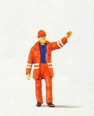 Figura individual Preiser 28009 escala HO - Switchman moderno con uniforme de seguridad Foto 1 de 3