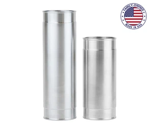 Air intake pipe 2.75 OD x 6 straight wall heavy tube aluminum undercut ends - Bild 1 von 9