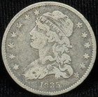 1835 UNITED STATES CAPPED BUST SILVER QUARTER COIN 25C