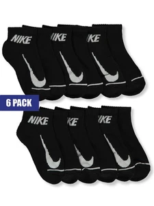 Nike Boys' 6-Pack Cushioned Socks Color: black Size: 5 - 7 - Picture 1 of 1