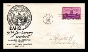 DR JIM STAMPS US COVER IDAHO STATEHOOD 50TH ANNIVERSARY FDC SCOTT 896 ANDERSON - Picture 1 of 2