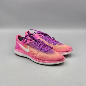 NIKE Womens Size 8.5 Flex 2016 Rn Purple/Pink/Orange Running Shoes Sneakers READ - Picture 1 of 8