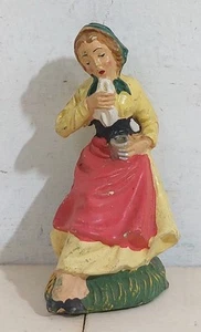 91835 Pastorello Presepe - Statuina in pasta - Donna seduta - Imagen 1 de 5