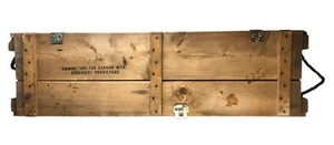 De colección 1976 Ejército de los Estados Unidos Caja de munición de madera Proyectiles explosivos 45" x 13" x 8" - Imagen 1 de 10