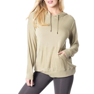 Rhonda Shear Retreat Baby French Terry Hoodie Olive Green - Picture 1 of 1