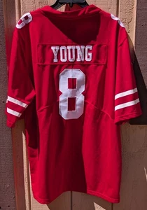Nike NFL San Francisco 49ers Steve Young #8 Red Men’s Size M Stiched Jersey - Picture 1 of 4