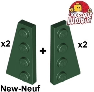 Lego Wedge Wing Plate 4x2 Left 41770 + Right 41769 Dark Green New - Picture 1 of 1