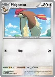 Pidgeotto - 017/165 - Common - Reverse Holo - TCG - UNGRADED - Picture 1 of 1