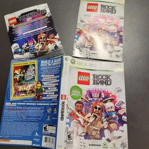 LEGO Rock Band Microsoft Xbox 360 solo insertos de papeleo - Imagen 1 de 5