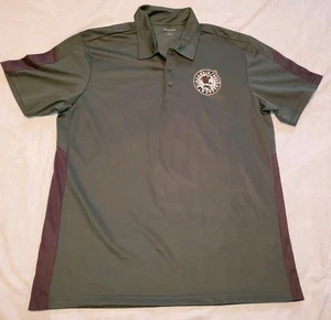 Sport Tek Wisconsin Woodchucks Baseball Embroidered Green Polo Shirt Mens XL - Picture 1 of 7