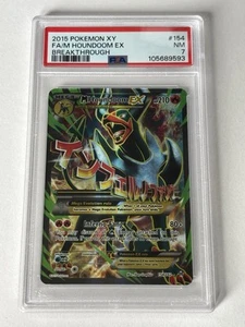 Pokémon TCG NM PSA 7 Mega Houndoom EX 154/162 XY Breakthrough - Picture 1 of 2