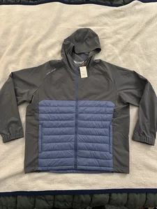 Chaqueta con Capucha Híbrida Peter Millar All Course | Para Hombre 2XL XXL | Nueva | Azul Astral - Imagen 1 de 6