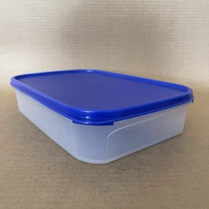 Tupperware Modular Mates rechteckige Aufbewahrung #1 Behälter 8,5 Tassen #1608, blaue Dichtung - Bild 1 von 7