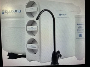 Aquasana AQ-sfr02-mb Stage Under Sink Water Filter Black Matte osmosis - Picture 1 of 4