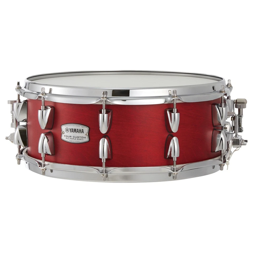 Yamaha Tour Custom Maple Snare Drum 14x5.5 Candy Apple Satin - Image 1 of 1