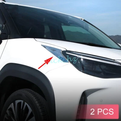 Tiras de embellecedores de faros cromados para Toyota Yaris Cross 2021-2025 Foto 1 de 4