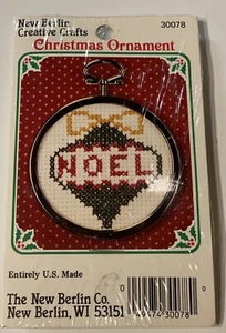 Kit de adornos de Navidad NIP NOEL punto de cruz nuevo Berlín artesanías - Imagen 1 de 4