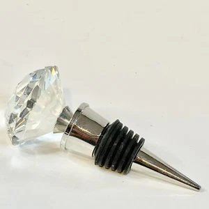 Tapón de botella de vidrio cortado de acero inoxidable de 3 3/4"" de largo - Imagen 1 de 11