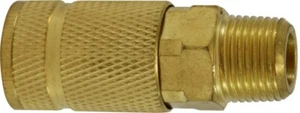 Universal Male Coupler, NPTF, 1/4" MIP Aro Inter. Brass Cplr 28593 - Picture 1 of 1