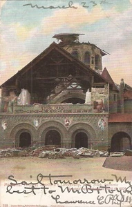 Palo Alto, CA - Stanford University - Memorial Church Earthquake Damage - 1908 - Picture 1 of 2