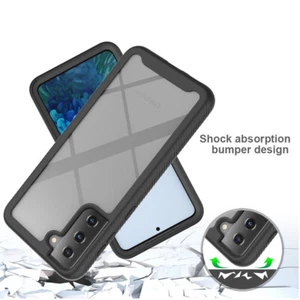 Für Samsung Galaxy S21 /6.2 Hülle Hybrid Klar Stoßfest 2 in 1 Robust TPU Cover - Bild 1 von 8