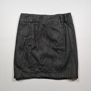 Gucci Womens Skirt Black 8 UK /IT40 Cotton Denim A-Line