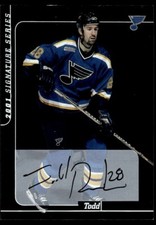 2000-01 Be a Player Signature Series Autographs Todd Reirden Auto St. Louis