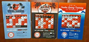 Orioles Spring Training Ed Smith Sarasota Schedules - 2012, 2013, 2014 Baltimore - Bild 1 von 7