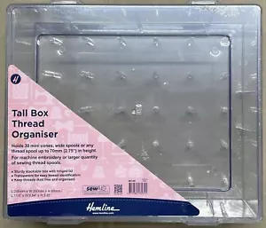 Hemline Tall Box Thread Organiser, Holds 30 Mini Cones (M3100) - Imagen 1 de 3
