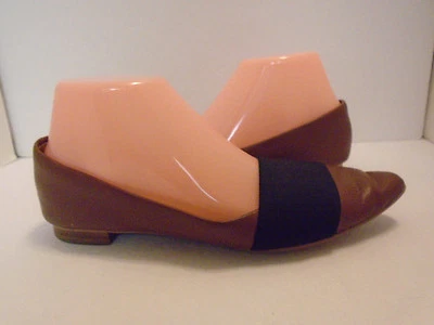 Halogen Womans Leather Brown & Black Flat Shoes Size 6.5M - Image 1 of 4