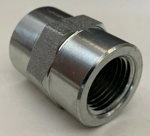 Adaptador de acoplamiento de acero con rosca de tubo hembra NPTF de 1/2" C3309x8 NPTF (CANTIDAD-1) - Imagen 1 de 1