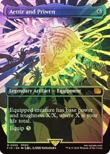 Aettir and Priwen FOIL BORDERLESS - 0350 - Mythic - Final Fantasy FIN MTG - Imagen 1 de 1