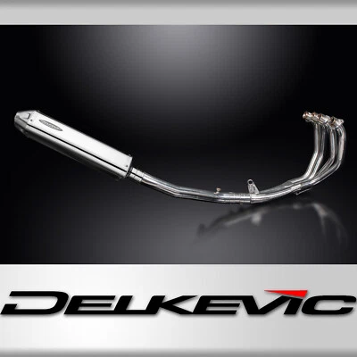 Silenciador de escape completo Honda CBR600 F4I 2001-2006 4-1 17" triple ovalado de acero inoxidable Foto 1 de 4