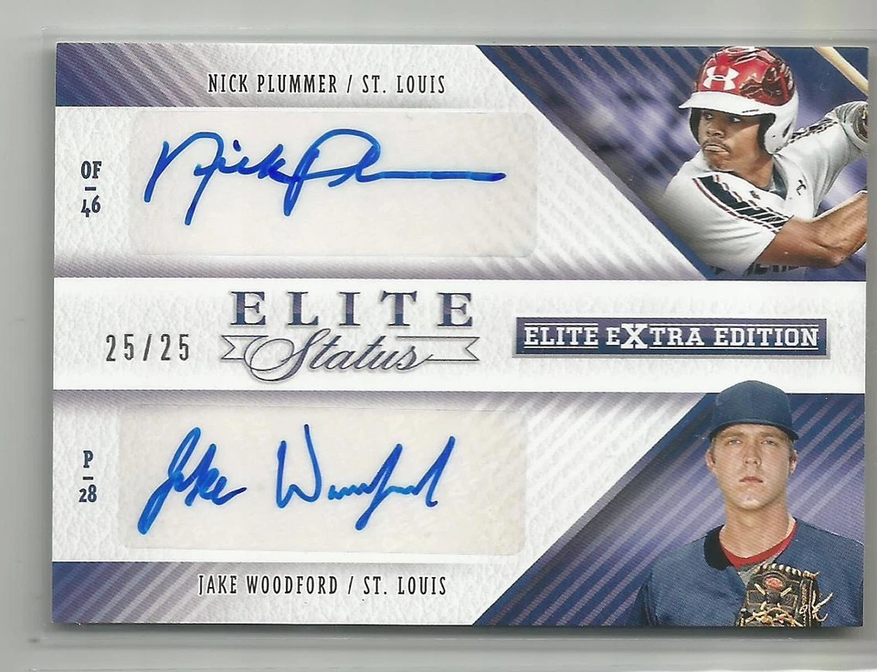 2015 Elite Extra Edition Nick Plummer & Jake Woodford Dual Autograph #ed 25 / 25 - Image 1 of 1