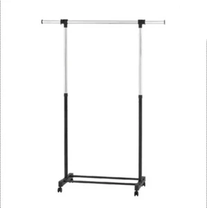 Adjustable Single Rod Garment Rack Black - Room Essentials™ - Picture 1 of 4