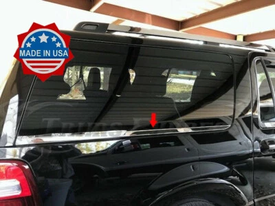 Хромированная отделка подоконника заднего грузового автомобиля 07–17 Ford Expedition EL акцент на дверь - Изображение 1 из 4