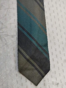 ENRICO COVERI WOOL SILK LANA SETA TIE CRAVATTA VINTAGE MADE IN ITALY (A864) - Picture 1 of 5
