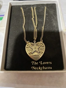 SWANK Herz Halskette SELTEN Sternausschnitt ""You Are Forever"" goldfarben Vintage - Bild 1 von 5