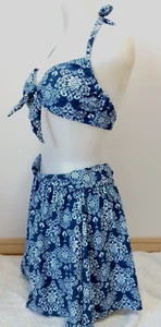 San-ai Koralle Schleier Träger Bikini Bademode Japanisch Größe 13L mit Cover Up - Bild 1 von 23