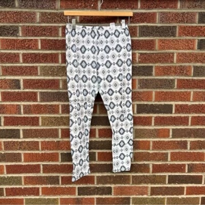 Children’s Place White and Black Aztec Print Glitter Leggings - Picture 1 of 4