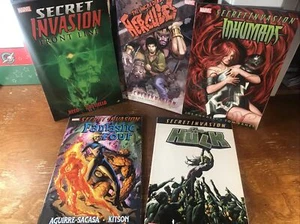 Marvel Comics Secret Invasion 5 Graphic Novel Trade Paperback Lot FREE SHIPPING! - Picture 1 of 12
