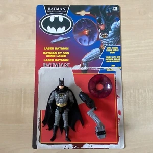 Vintage Batman Returns Figure Laser Batman + Cardback 1992 Kenner - Imagen 1 de 5