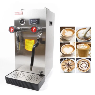 8L Commercial Milk Frother Steamer Full-Automatic Boiling Water Frothing Machine - Image 1 of 4