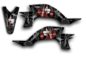 KIT DE CALCOMANÍAS GRÁFICAS YAMAHA YFZ450 YAMAHA HERO PINUP YFZ 450 2003-2013 NEGRO - Imagen 1 de 1