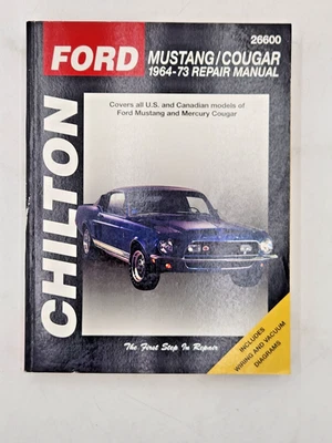 1964-1973 Ford Mustang/Cougar Chilton's repair manual - Image 1 of 3