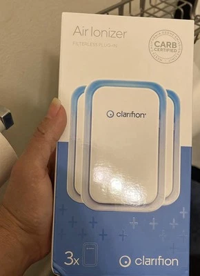 Clarifion Air Ionizers for Home 3 Pack, Negative Ion Filtration System